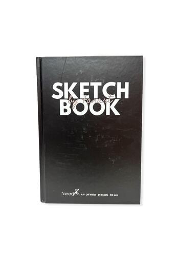 Fanart Academy F-8692 Black A5 Sketch Book - Hard Cover Sketch Deft