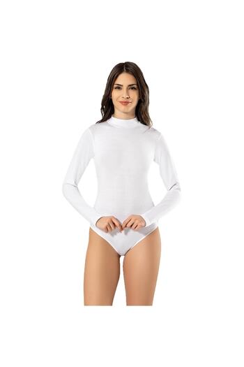 KOTA 6181 Long Sleeve Throat Snap Fastener Badi (Hooked) Black