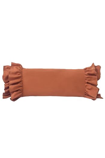 RİTMOHOME Taçın, Brick Color Frilly, Country, Bohemian, Vintage Long 40X100 Throw Pillow (Filled)