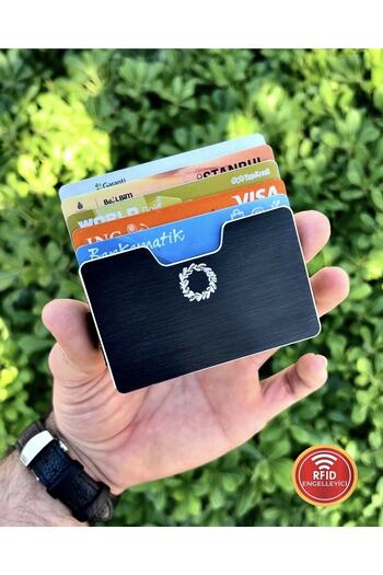 CüzCan Premium Yeni Nesil Rfıd Blocked Metal Cüzdan - Kartlık Unisex(ERKEK-KADIN) Kişiselleştirilebilir
