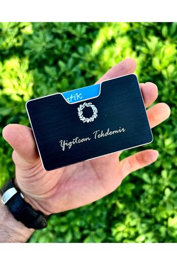 CüzCan Premium Yeni Nesil Rfıd Blocked Metal Cüzdan - Kartlık Unisex(ERKEK-KADIN) Kişiselleştirilebilir
