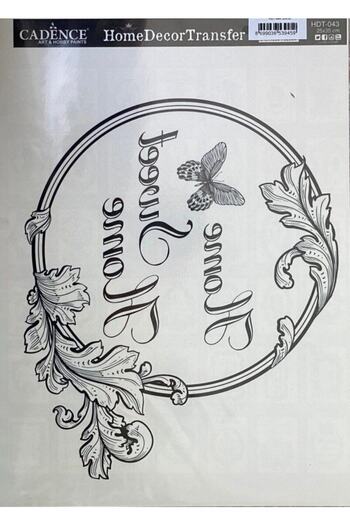 Cadence Hdt043 Home Decor Transfer 25*35- Home Sweet Home - Easy Transfer