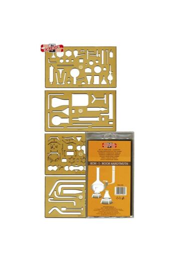 Koh-i Noor Koh-i-noor750076 Chemistry Template 4 Pieces