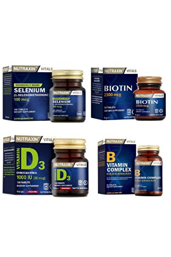 Nutraxin Bıotın 2500 Mcg+selenim+d3 120 Tablets - VitaminBComplex