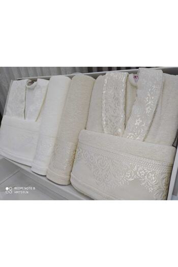 Fiesta Jacquard 6 Piece Family Bathrobe Set