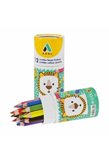 Adel Half Size 12-Piece Jumbo Crayons