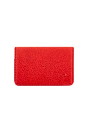 Garbalia 100% Handmade Genuine Leather Magnetic Red Card Holder Money Portfolio