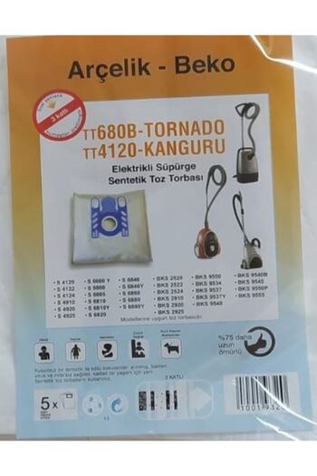 Arçelik Σακούλα σκόνης Beko Tt 4120 Kangaroo - 10 Τεμάχια
