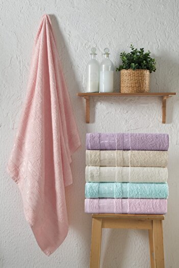 Kardelen 6-Piece Bath Towel Set Bath Set Bamboo