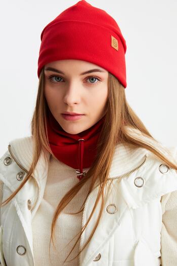 Butikgiz Women's Fisherman Style Cotton Camisole, Anti-Sweat, Ultra Light, Soft Beret Neck Collar Set