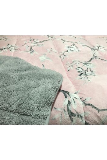 AKAYDINLAR Merino Comforter Set Double Quilt 3 Piece September Gray