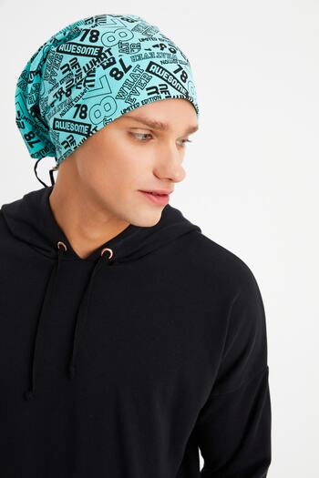 Butikgiz Men's 4-Season Cotton, Flexible, Ultra Soft, Lightweight, Anti-Sweat, Combed Cotton Hat with Rope Detail