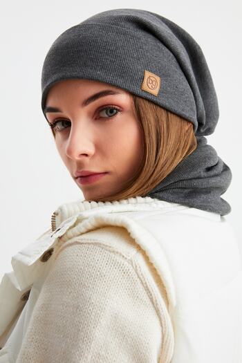Butikgiz 3 в 1 Рибальський стиль шапка + шапка з шнурком + комір Легкий, 100% бавовна Зимовий комплект