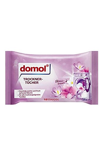 DOMOL Dryer Wipes Flower Dream 25 Pcs