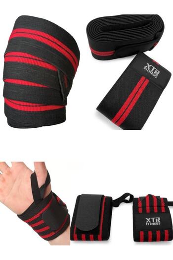 XTR Fitness Weight Wrist Wrist Protector Wrist Wraps And Sports Knee Pad Set