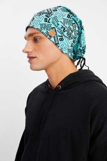 Butikgiz Men's 4-Season Cotton, Flexible, Ultra Soft, Lightweight, Anti-Sweat, Combed Cotton Hat with Rope Detail