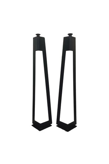 AS DESİGN Set of 2 Decorative Metal Hairpin Table Legs