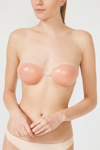 eryatex Transparent Silicone Bra Breast Enhancer Strapless Seamless Unpadded Skin Colored Silicone Bra