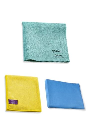 Silva Glass Cloth Kitchen Cloth Premium Multi-Purpose Cloth Set of 3