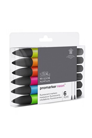 Winsor Newton Winsor & Newton : Neon Marker Set : 6 Colors