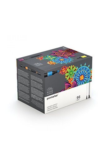Winsor Newton Winsor & newton promarker large mixed desktop stand set (96 colors)