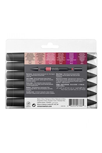 Winsor Newton Winsor & Newton : Promarker Red Tones Set : 6 Colors