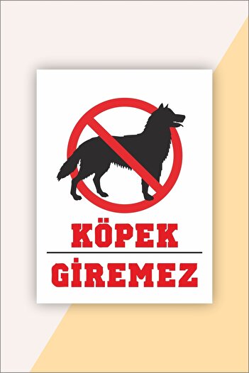 karbonsoft Dog Cannot Enter Warning Sign