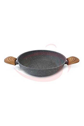 Leydi Marble Natura Granit Sahan Yumurta Tavası 18 Cm - 20 Cm - 22 Cm Set