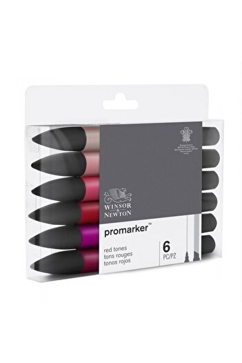 Winsor Newton Winsor & Newton : Promarker Red Tones Set : 6 Colors