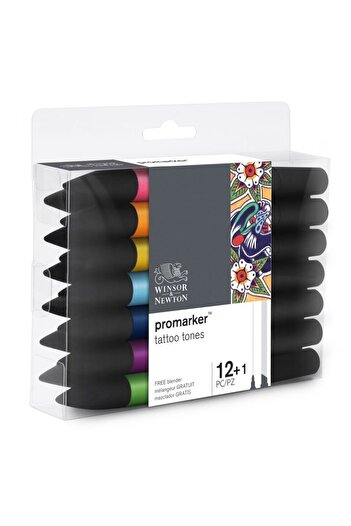 Winsor Newton Winsor & Newton : Promarker Tattoo Shades Set : 12 Colors