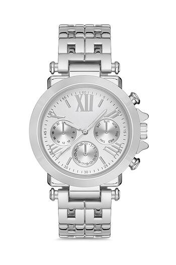 Twelve Women's Silver Wristwatch