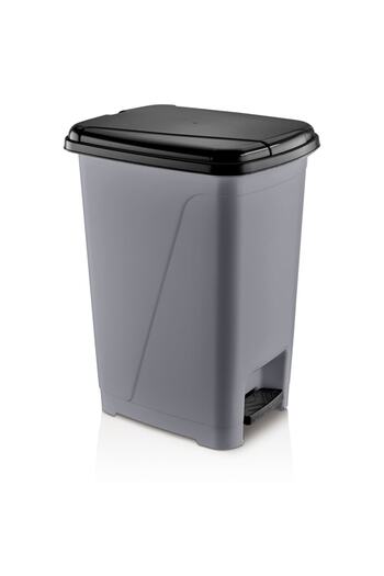 Violet 25 Liter Slim Pedal Trash Can Gray