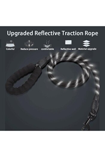 SARFEX Dog Walking Leash Reflective 130 cm Rope Medium and Large Breed Dogs