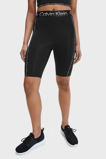 Calvin Klein With Logo Elastic Waistband High Waist Biker Sports Leggings Womens Leggings 00Gws2S812 Bae