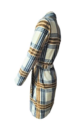 Ciciten 22303 Pocketed Patterned Winter Fleece Women's Dressing Gown
