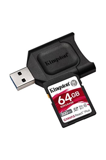 Kingston بطاقة ذاكرة Sd سعة 64 جيجابايت وقارئ Mlpr2