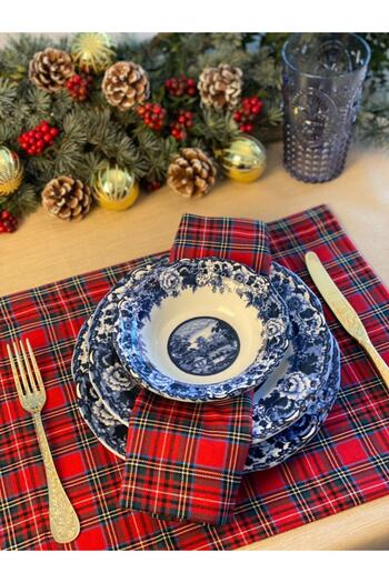 Bespoke Napkin Co Plaid Serving Napkin Set of 6
