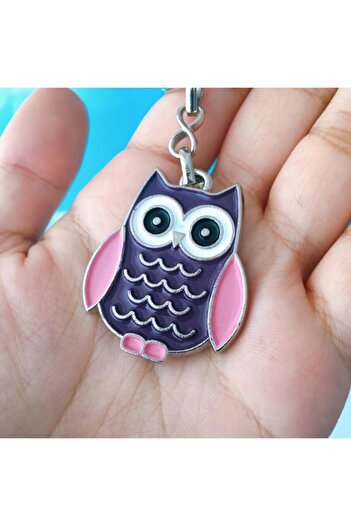 AVMmarketim Metal Owl Keychain Gift Keychain Bag Accessory