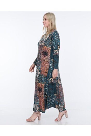 Mezura Rochie din vascoza cu modele etnice