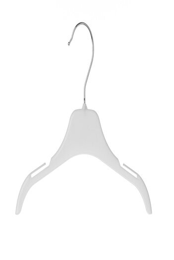 Şahin Unbreakable Reversible Baby Kids Clothes Hanger 10 Pieces White 26cm