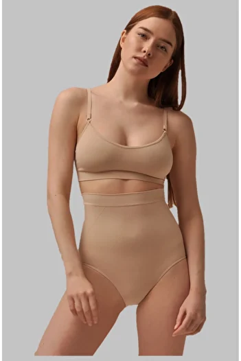 MİSTİRİK Banda de silicon anti-alunecare Biloba Corset cu talie foarte înaltă Culoarea pielii