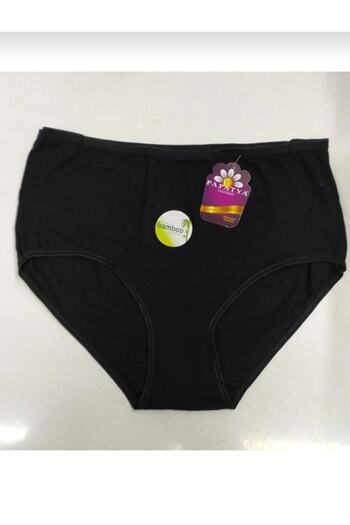 Papatya Women's Black High Waist Bamboo 3 Pack Wonderful Panties