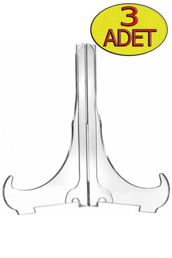 HYL Frame Plate Display Stand Plexiglass Stand 9cmx11cm Knight Transparent Plexi 3 Pieces
