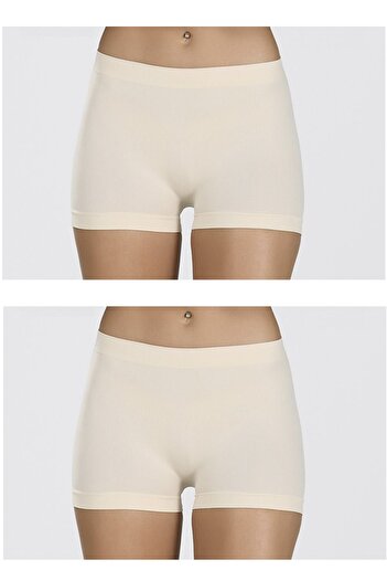 NBB Pack of 2 Women's Tactel Seamless Mini Shorts 2008