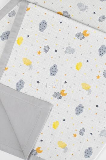 Umaybebek 100x100 Cm, Organic Double Layer Muslin Baby Blanket