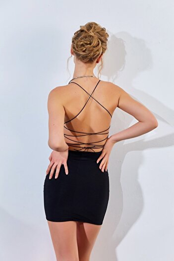 LAST POINT LİFE Backless Mini Dress