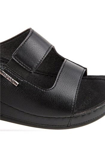 Muya Panna 31136-001 Topuk Jelli Anatomik Taban Kadın Terlik Siyah 36-40