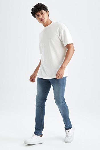 DeFacto Pantaloni de jeans cu talie obișnuită Pedro Slim Fit