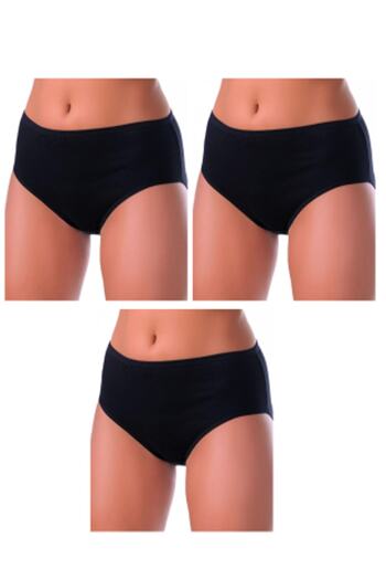 Berrak Women's 3-Piece Ribbed Bato Panties 2086