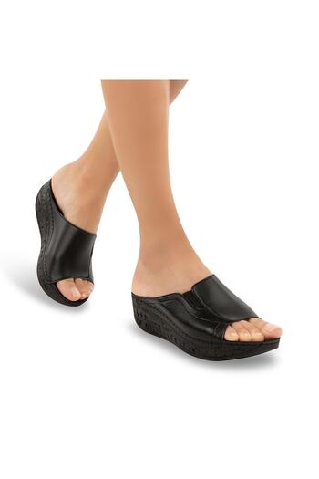 Muya Γυναικείες παντόφλες Orthopedix Anita Anatomical Wedge Heeled 31150